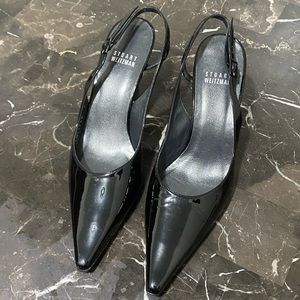 Black Stuart Weitzman Kitten Heels